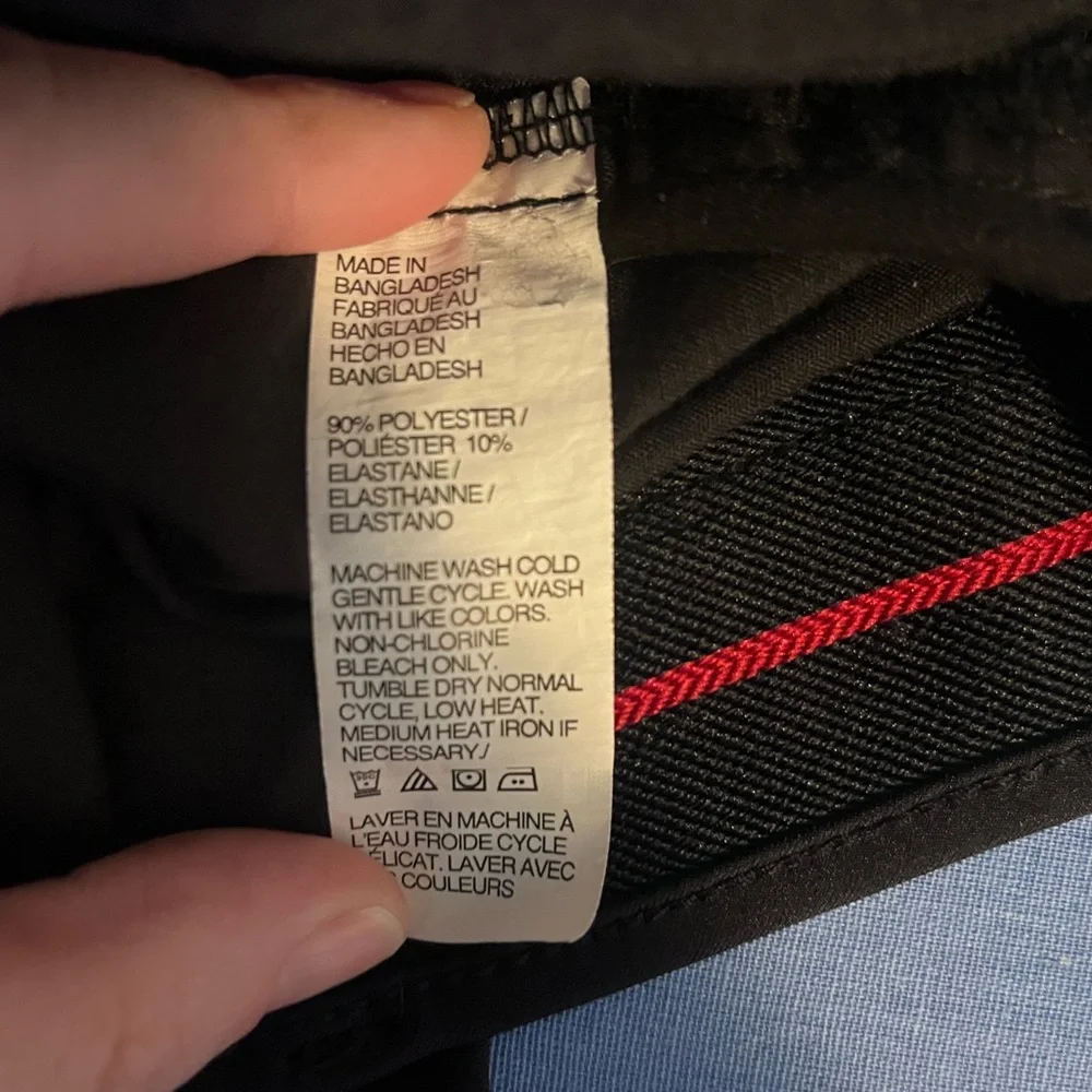 Van Heusen Flex Slim Black Pants - Picture 6 of 7